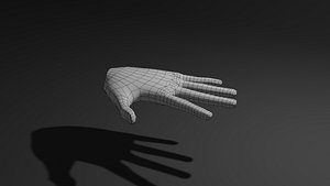 Low poly hand