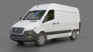3D Mercedes Benz eSprinter Panel Van L3H2 model