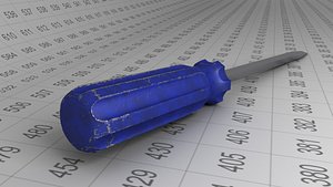 3D screwdriver pbr