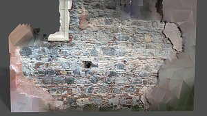 Abandoned Village Surface Scan - Stone Wall 18