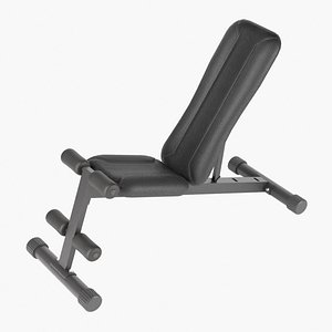 Exercise Utility Bench 3D model