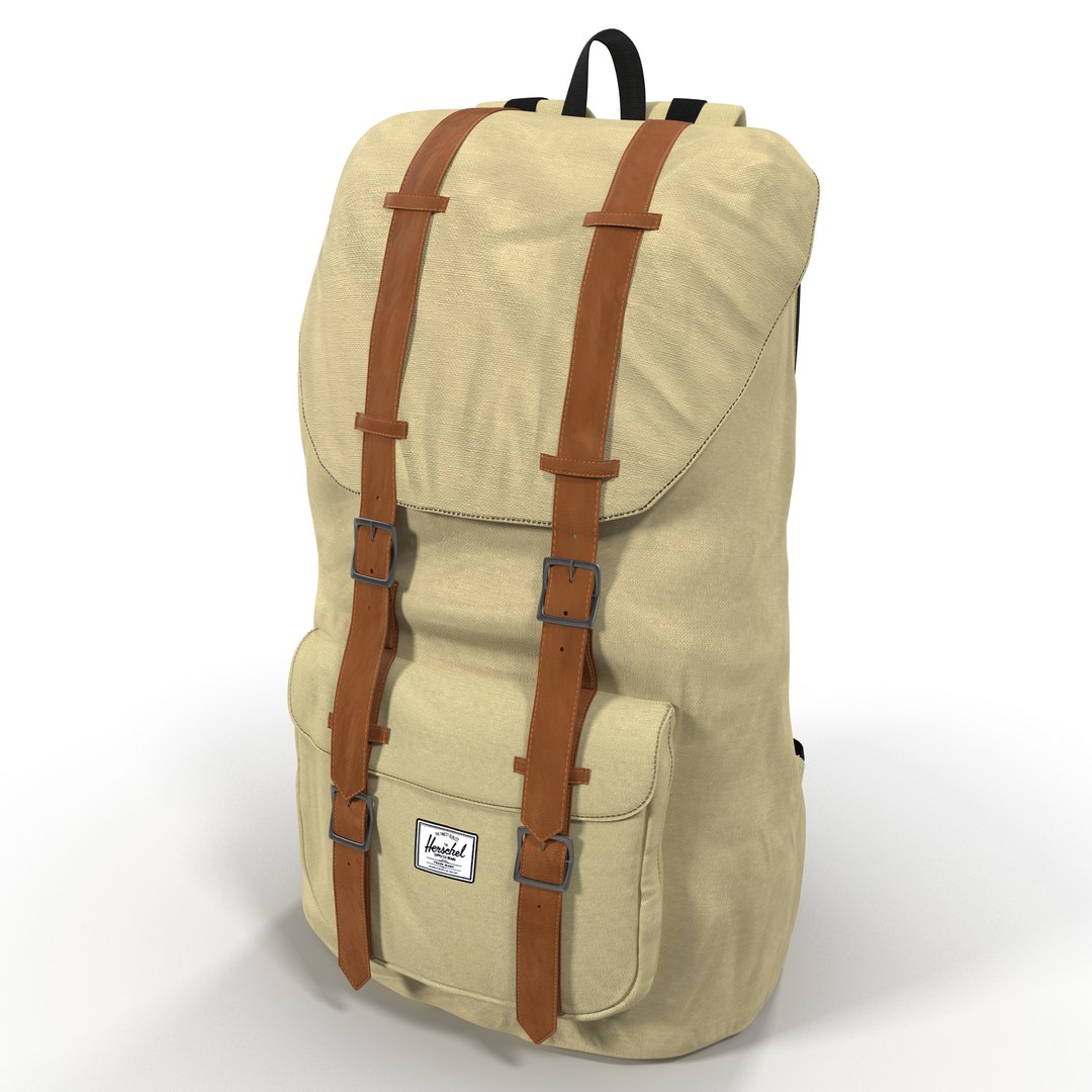 Backpack 8 Beige 3D model preview