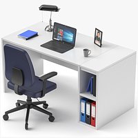 Modern Desk 3D Model
