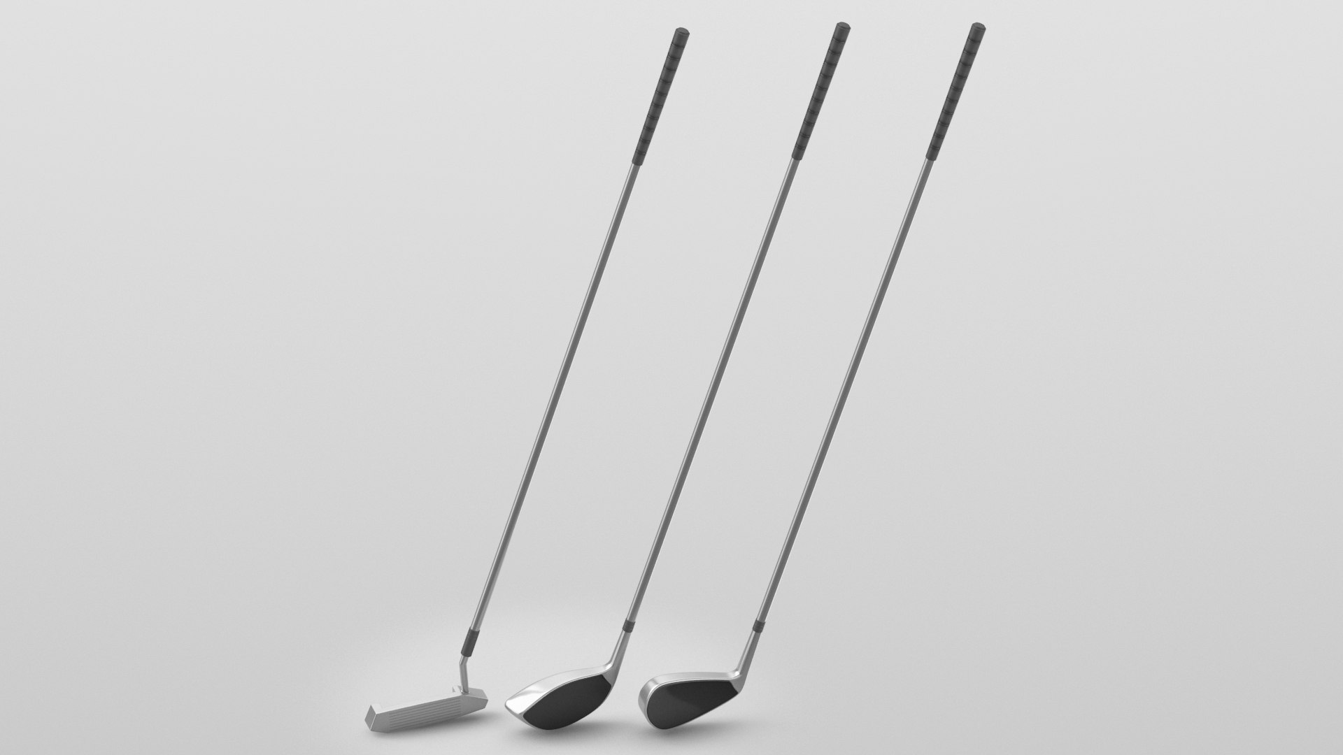 3D Model Golf Irons Set TurboSquid 1986356