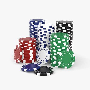 Poker Chips 3D model