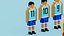 Giocatori di pallacanestro Voxel