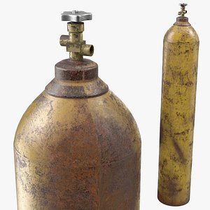 Oxygen Gas Cylinder Old
