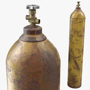 Oxygen Gas Cylinder Old
