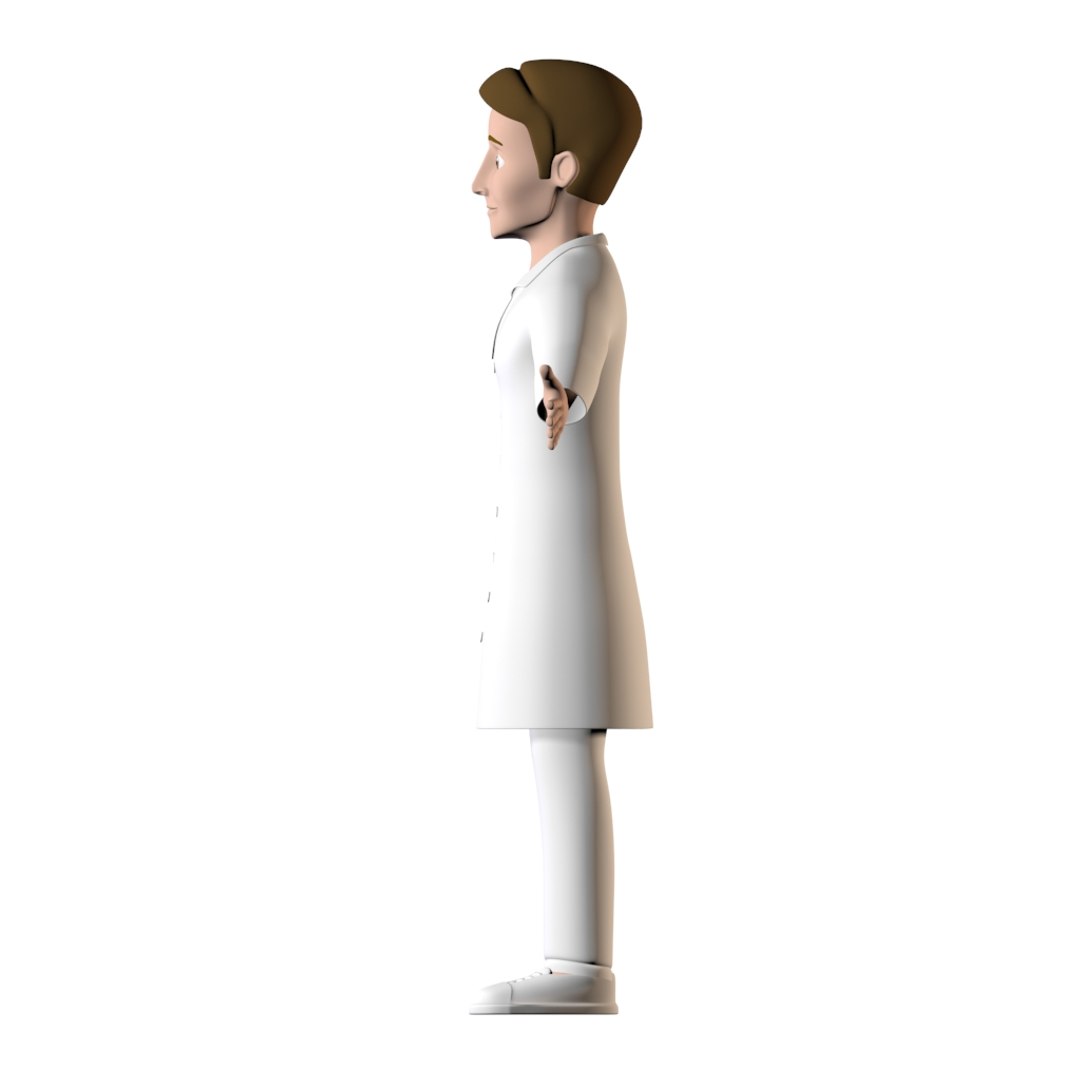 Male scientist man character 3D model - TurboSquid 1465386