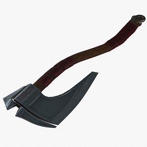 Viking Axe Mid-Poly 3D model