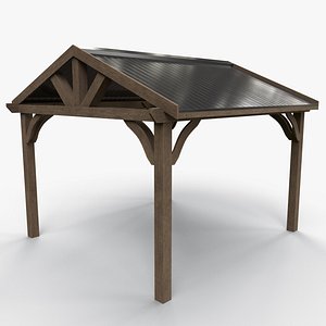 PBR Wooden Pergola Gazebo C6