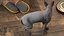 Cat Playing With A Red Scratching Post Rigged for Modo