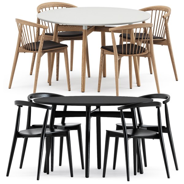 3d Model Newood Chairs And Ba103 120, How Many Chairs At 120 Table