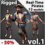 实时Rigged Pirates Collection Vol。 1