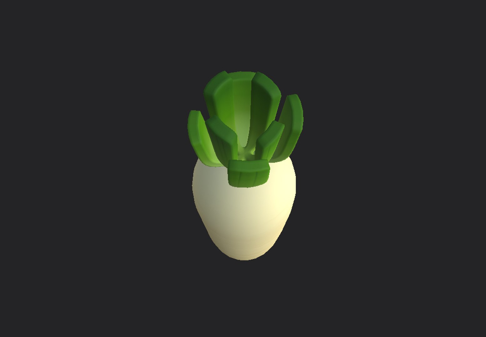 3d White Radish Turbosquid 1494498