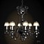 copelamp c-1008 clauiondias classic chandelier black crystal glass