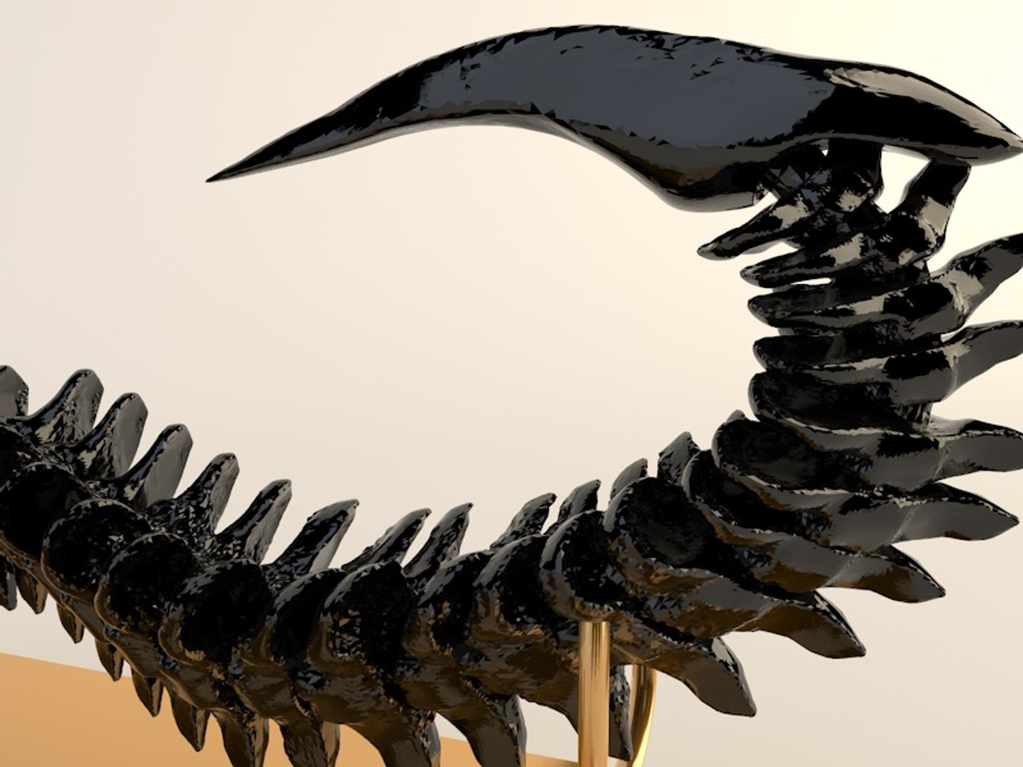 3d model of alien tail