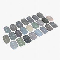 Runic Stone Set / Norse Rune Stones Bundle