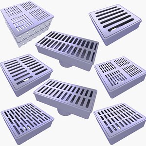 Professional Drain Inlets v7 3D