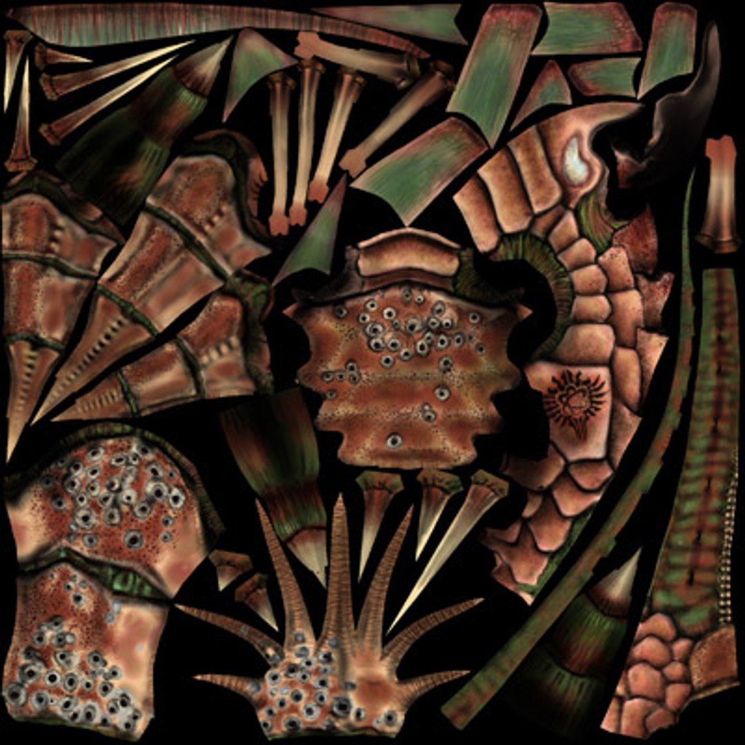 dominance deep sea crustacean 3d model
