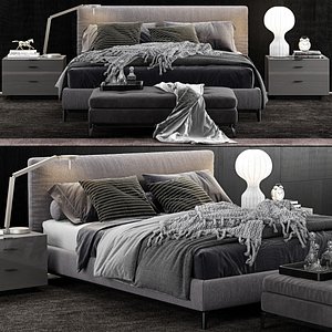 3D minotti andersen bed