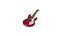 Guitare basse rouge