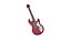 Guitare basse rouge