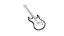 Guitare basse rouge