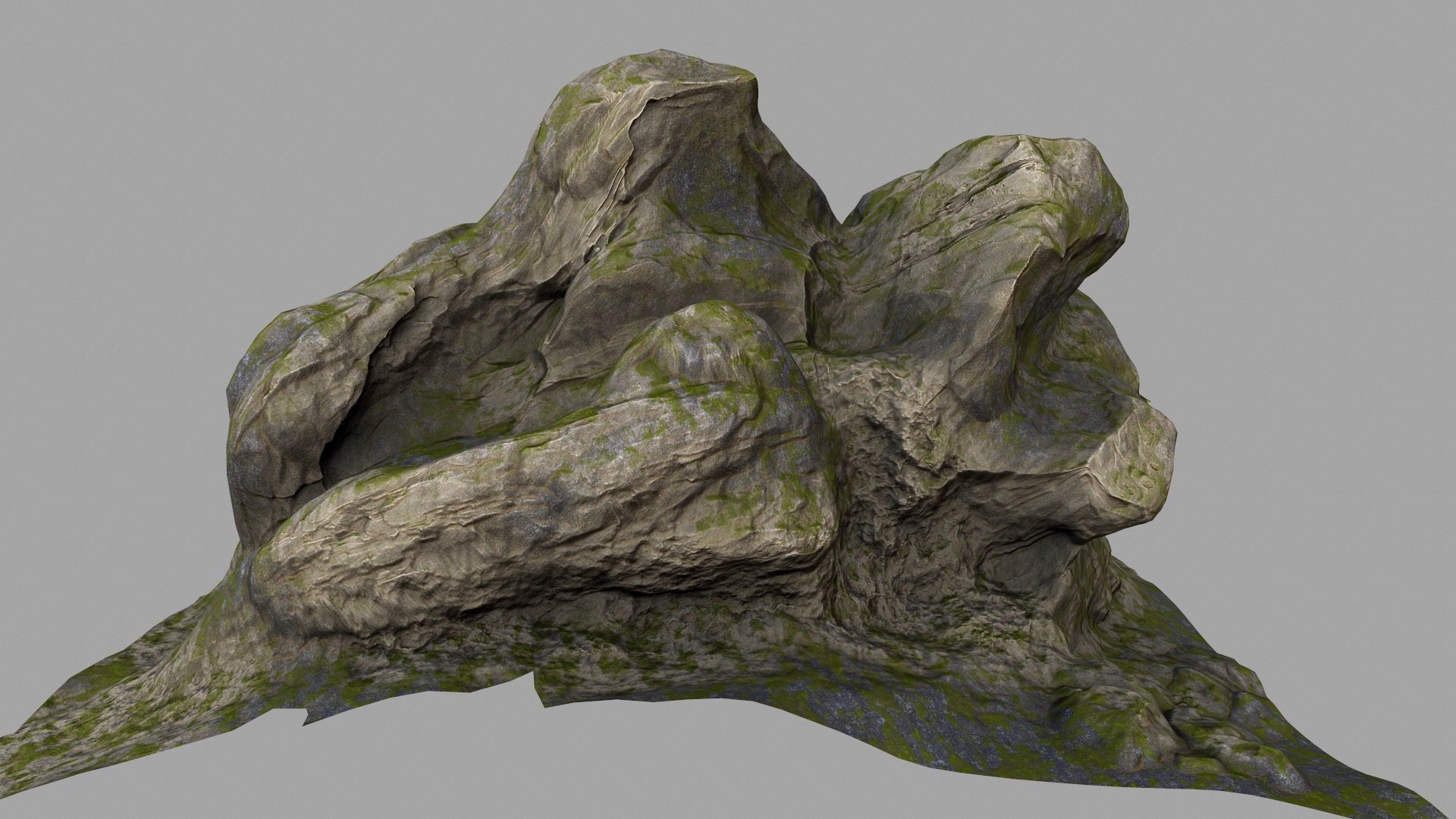 mount rock 3d model