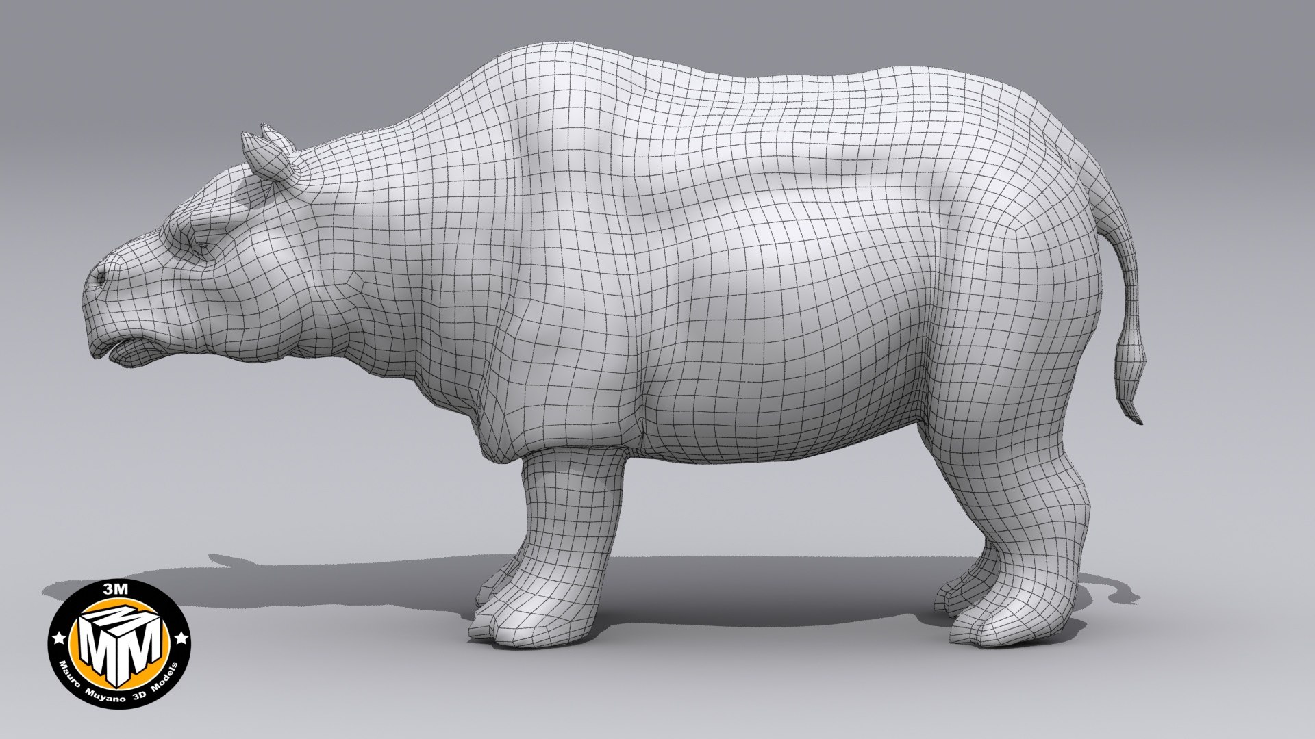 Toxodon Extinct Mammal 3d Model