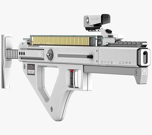 sci-fi gun 3D