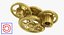 Abstrakcyjny mechanizm przekładni Mosiądz Rigged