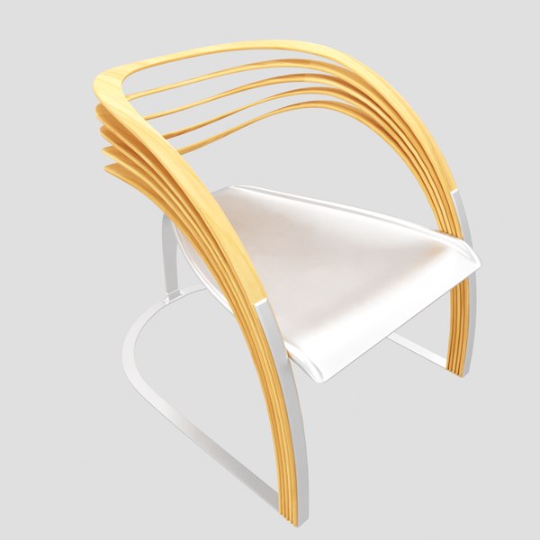 3D mettal wood chair