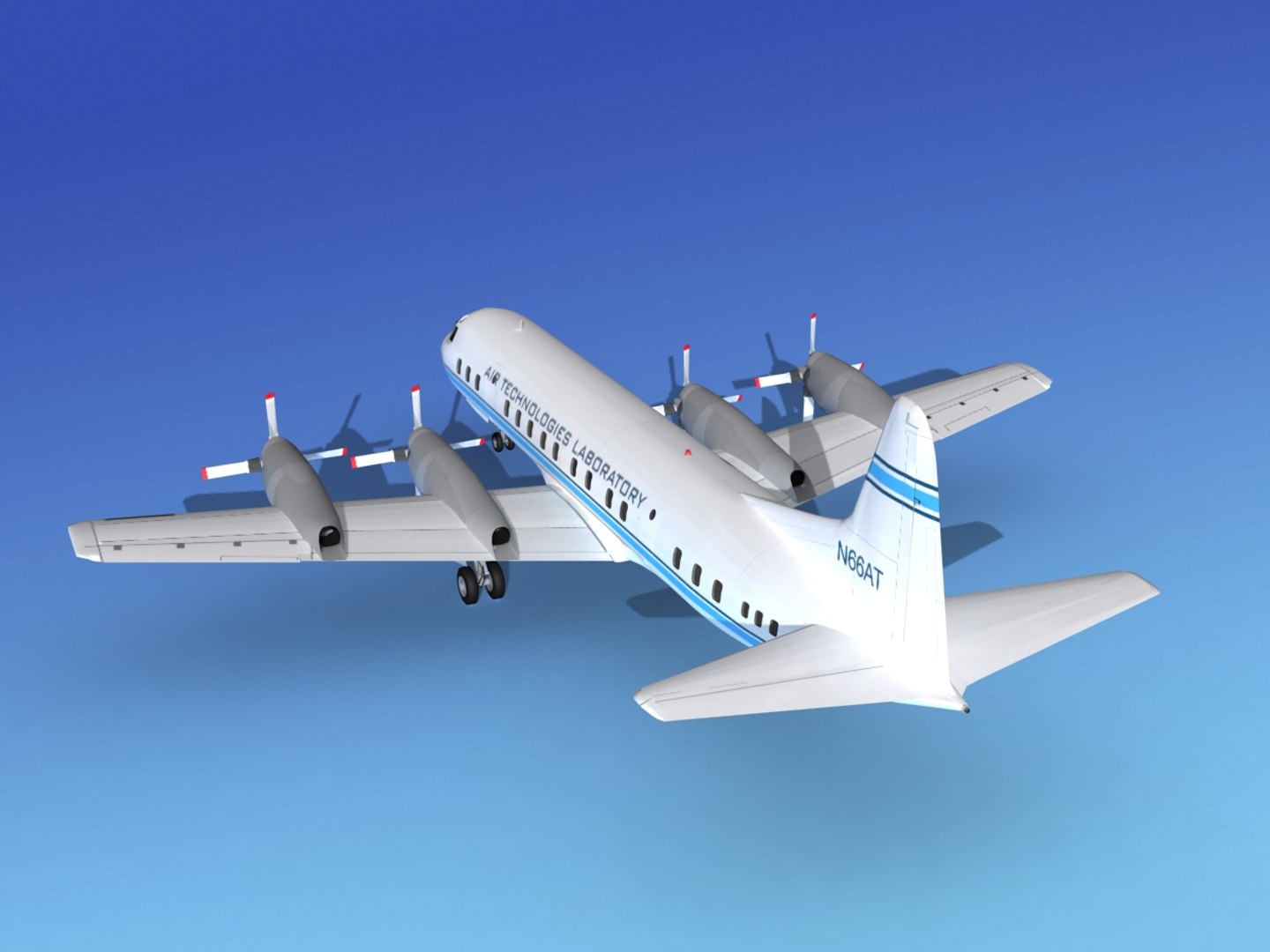 Propellers Electra Lockheed 3d Model