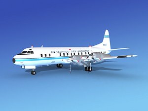 propellers electra lockheed 3d model