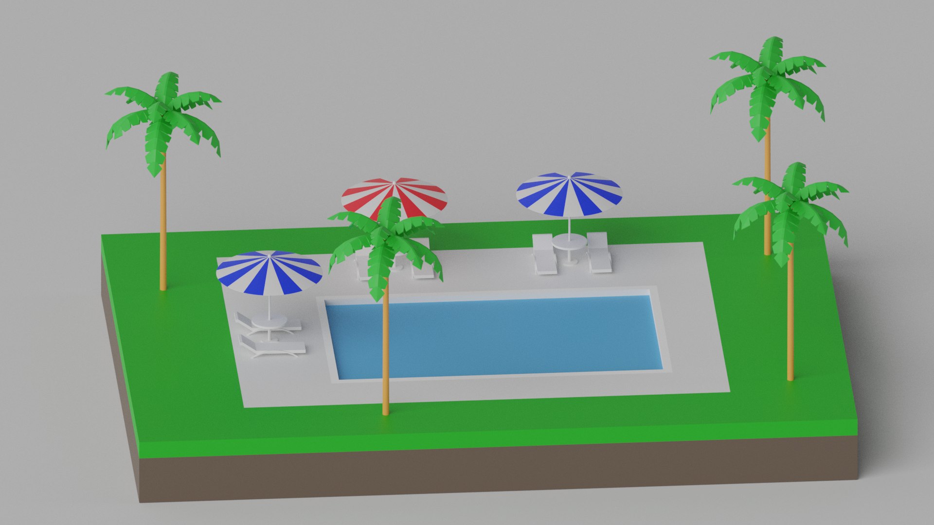 Cartoon Swimming Pool 3D Model - TurboSquid 2326664
