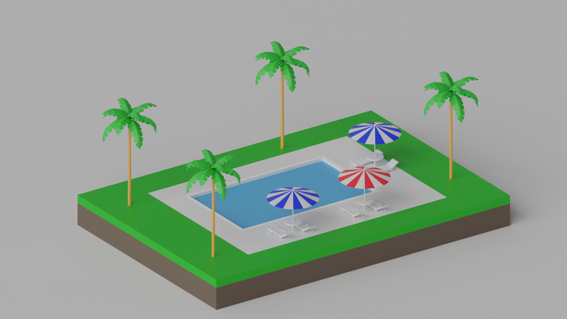 Cartoon Swimming Pool 3D Model - TurboSquid 2326664