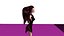 free low poly woman in dress 48