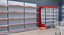 supermarket racks 3D model