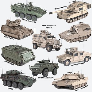 10 Military Vehicles Collection Vol 4
