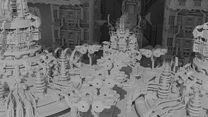 sci-fi city