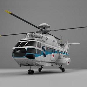 eurocopter as332 japan coast guard 3D