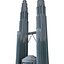 petronas towers 3d model