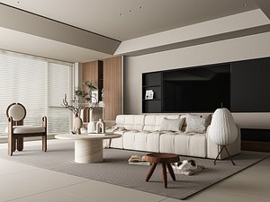 3D Modern living room