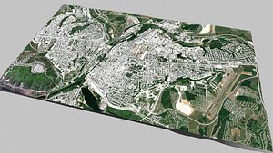 3D Cityscape Belgorod Russia model