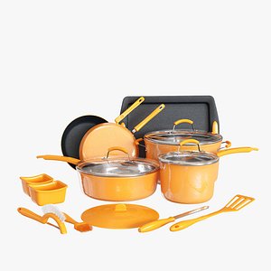 Kitchen utensil set orange