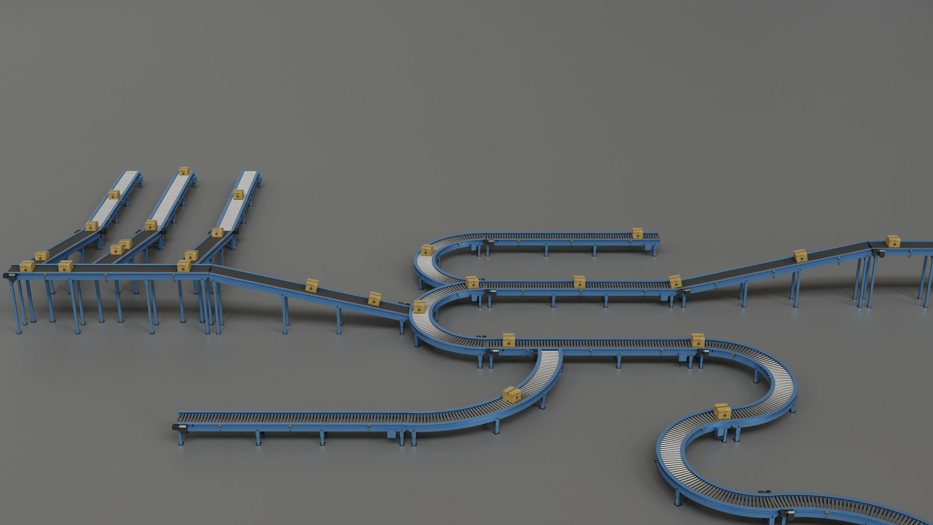 3D Conveyor systems model https://p.turbosquid.com/ts-thumb/zW/pXd4VK/ax/6/png/1787035396/1920x1080/fit_q87/e9561e15b537d480430d5bfc620f60485d75c674/6.jpg