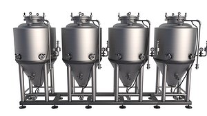 3D Brewery Fermentation Tank model
