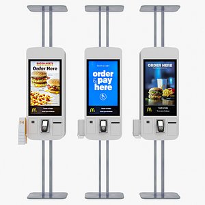 Fast Food Kiosk Self Service McDonalds Vending Machine 3D model