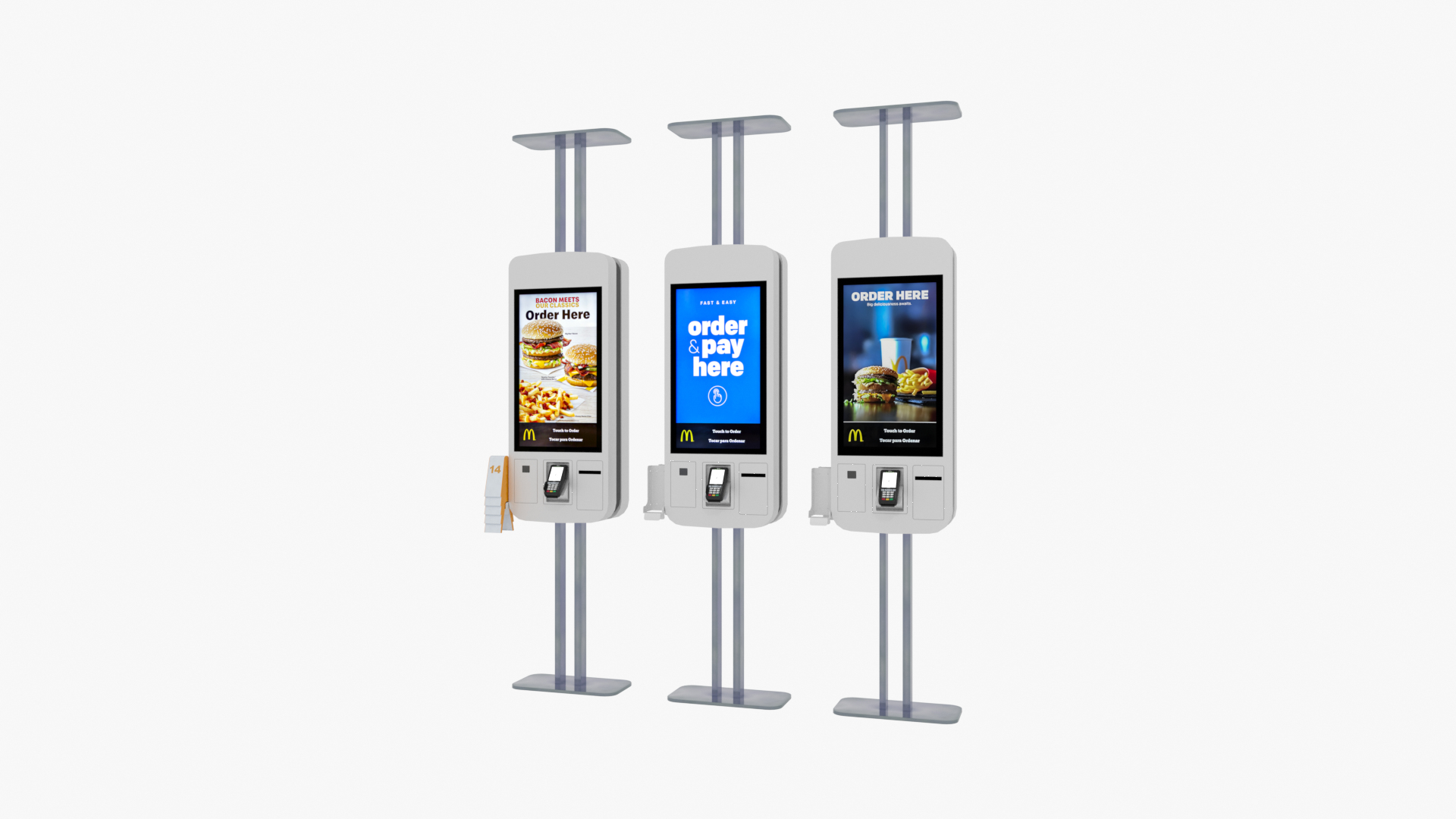 Fast Food Kiosk Self Service McDonalds Vending Machine 3D Model ...